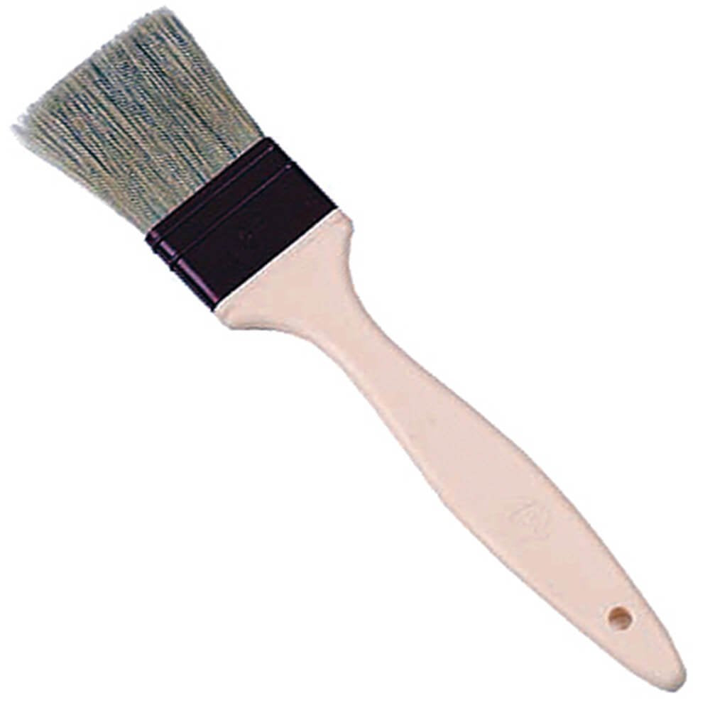 Matfer Bourgeat Natural Pastry Brush, Flat, 1 3/4"