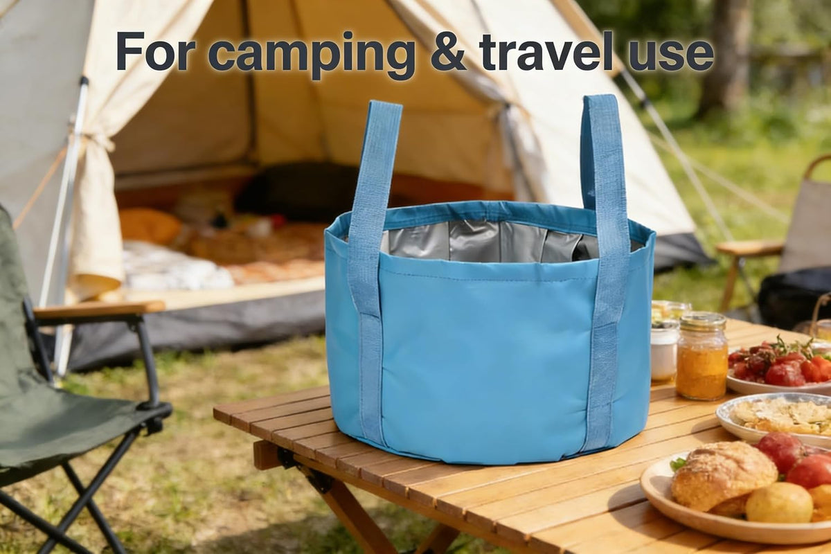 Foldable Washing Basin, Portable Bucket for Camping & Travel