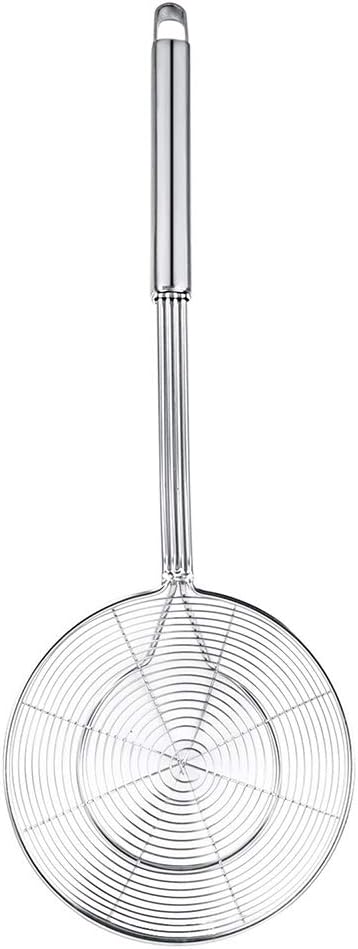 Spider Strainer Skimmer, Stainless Steel Asian Strainer Ladle Frying Spoon with Handle for Kitchen Deep Fryer, Pasta, Spaghetti, Noodle, 5.5 Inch