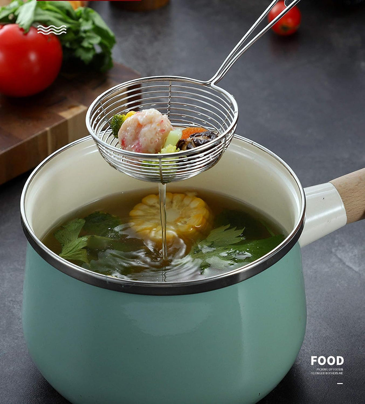 3PCS Hot Pot Strainer, Boba Spoon Scooper, Spider Strainer, Shabu Scoop