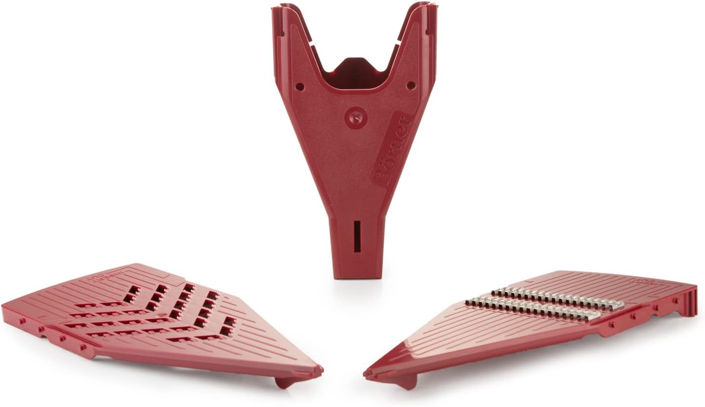 Mandoline Slicer Vital (Profi Set) • Vegetable Slicer with Stainless Steel V-Blade & Dressing Function • 12 Cutting Styles • For Slices, Zoodles, Strips, & Dices in Various Thicknesses