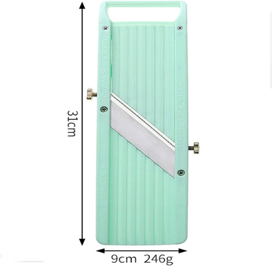 Handheld Mandoline Slicer for Kitchen โ Professional Slicer Vegetable Cutter | Includes 3 x Interchangeable Stainless Steel Blades