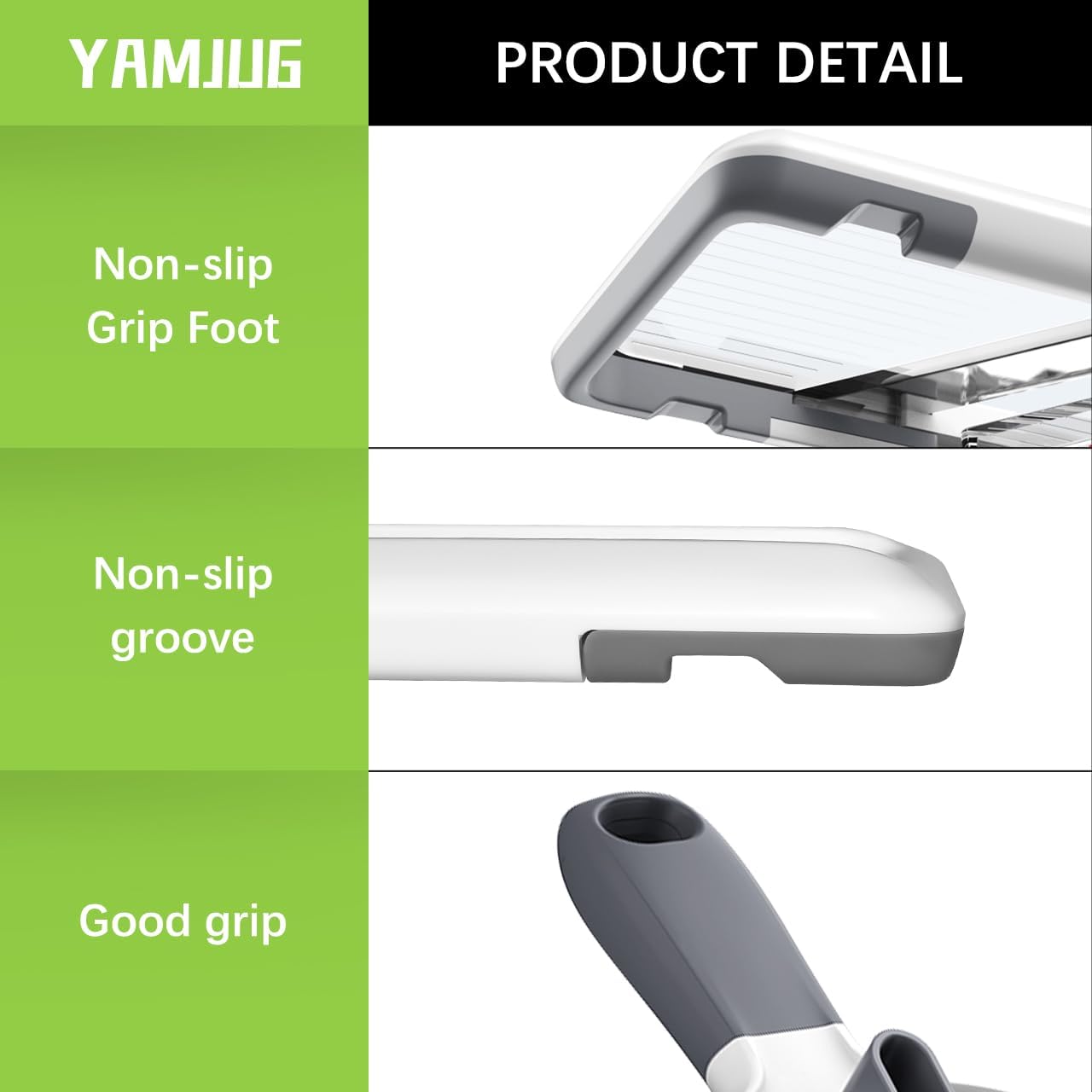 Multi Handheld Mandoline Slicer - Adjustable Stainless Steel Blade | Hand Guard & Peeler Included, 1-4 mm Adjustable,Non-Slip Grip, Easy Rinse Clean, Space Saving, For Salad Stir-Fry Meal Prep