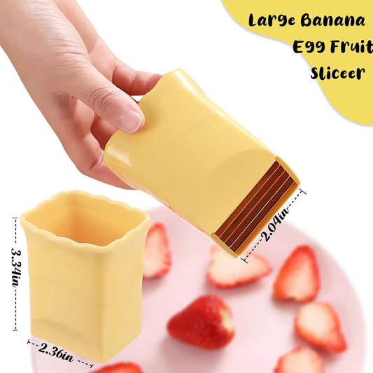 2 Pack Cup Slicers – Egg, Banana, Strawberry Cutter for Salad