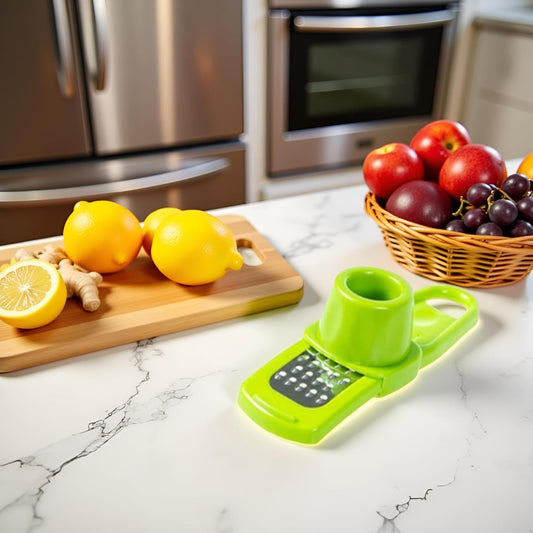 Green Multifunction Ginger Grater Tool Mini Grater Nutmeg Grinder Garlic, Kitchen Manual Fruit Vegetable Nuts Chopper Grinder Garlic Presses Kitchen Utensils and Gadgets