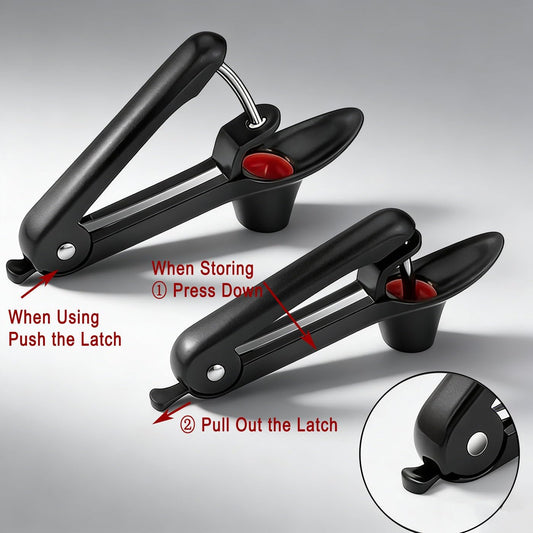Cherry Olive Pitter Tool with Lock - Dishwasher Safe Single-Hand Operation Pit Remover for Easy Stone Removal & Juice Splatter Prevention