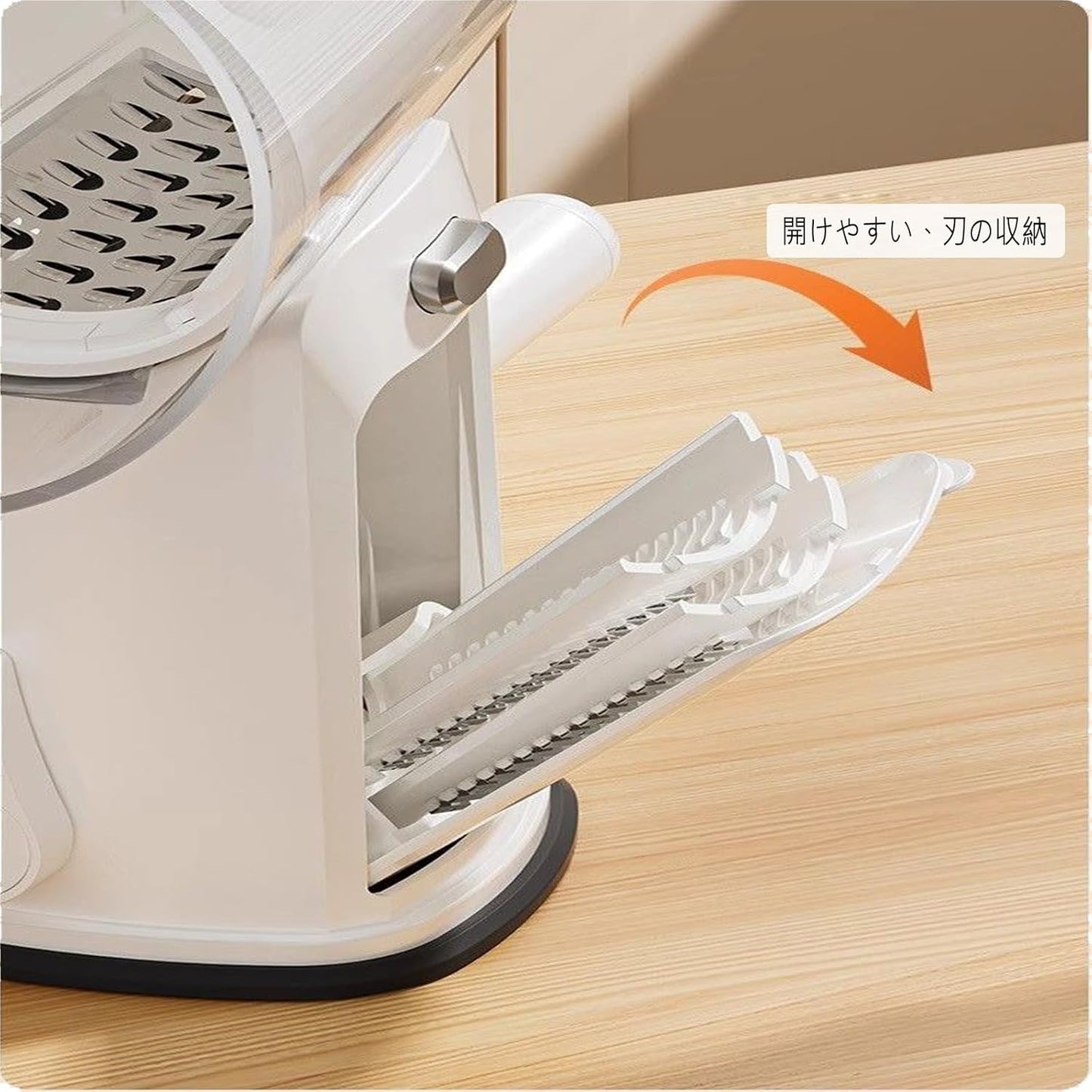 Rotary Cheese Grater Hand Crank Vegetable Chopper Slicer Set, Fruit Cutter Veggie Shredder Food Dicer Chopping Cooking for Nuts Onion Tomato Potato Salad Garlic Cucumber Carrot and Cabbage