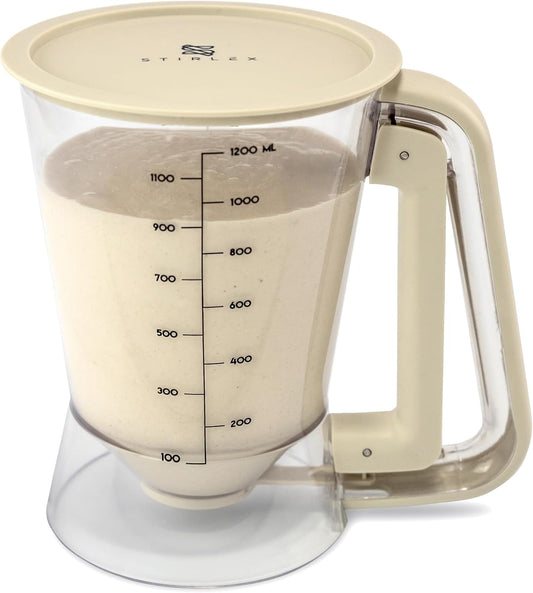 Premium Batter Dispenser for Pancakes, Cupcakes, Crepes, Waffles, Muffins, Griddle Breakfast Accessory, baking tool