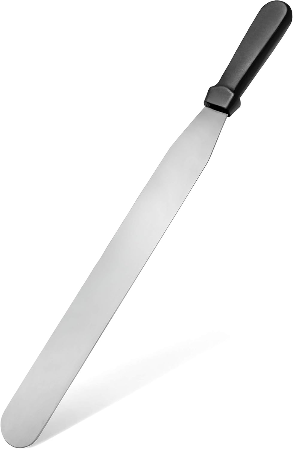 Straight Icing Spatula, 12 Inch Blade, 17 Inch Overall, Bakery-Grade Stainless Steel Cake Frosting Spatula