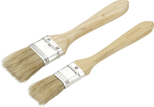 Everyday Basting Brushes 2-Pack, Natural Wood