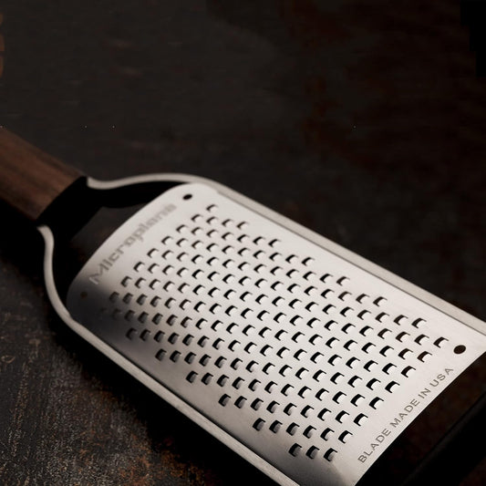 Kitchen Grater Coconut, Nuts and Horseradish Grater for Cheese, Carrot, Ginger, Coconut, Nuts and Horseradish from the Master Collection in Walnut Wood and Stainless Steel