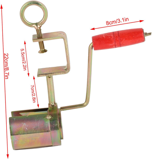 Hand Crank Corn Sheller Efficient Peeling Tool Firm Clamping Long Life Iron Material for Farms and Home