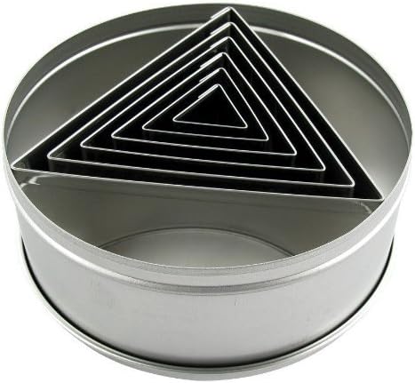 Plain Edge Round Cutters in Graduated Sizes, Stainless Steel, 11 Pc Set