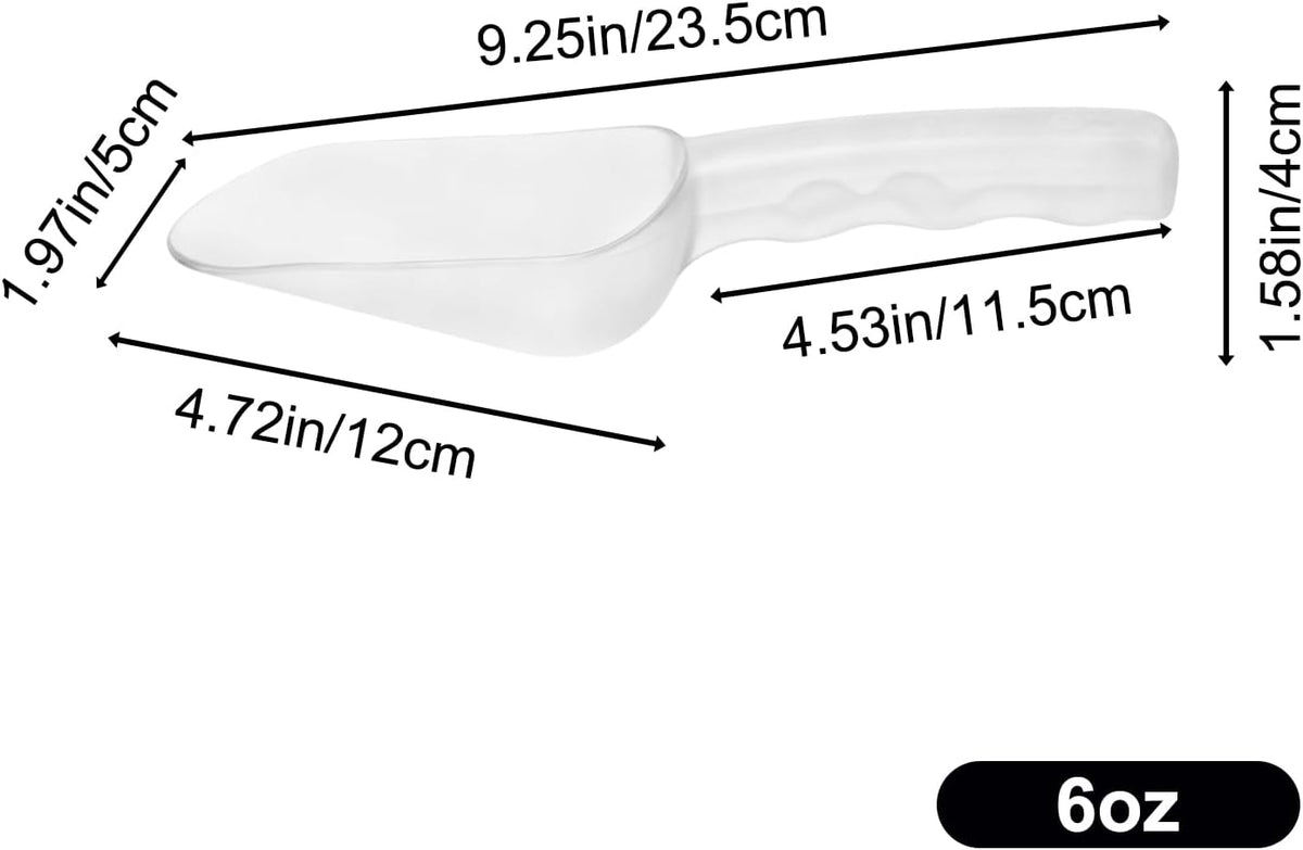 Plastic ice scoop for freezer - 12oz ice scoop BPA-FREE polycarbonate scoop with ergonomic handle, ideal for ice maker,ice cube, ice bucket, coffee beans, popcorn,ice cream, dishwasher safe (1 Pack)M