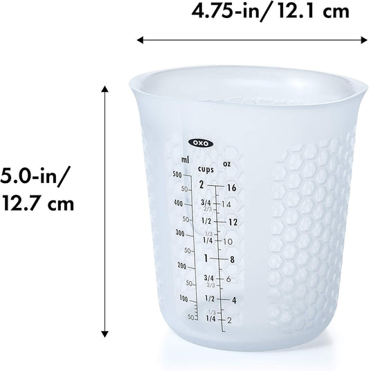 Good Grips 2-Cup Squeeze & Pour Silicone Measuring Cup with Stay-Cool Pattern
