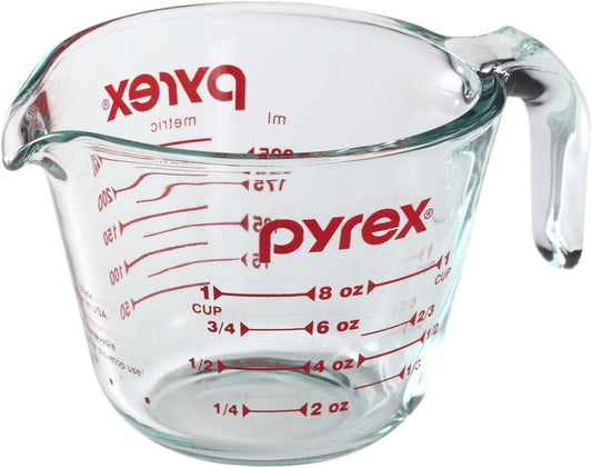 Prepware 2-Piece Glass Measuring Set, 1 and 2-Cup, 2 Pack, Clear