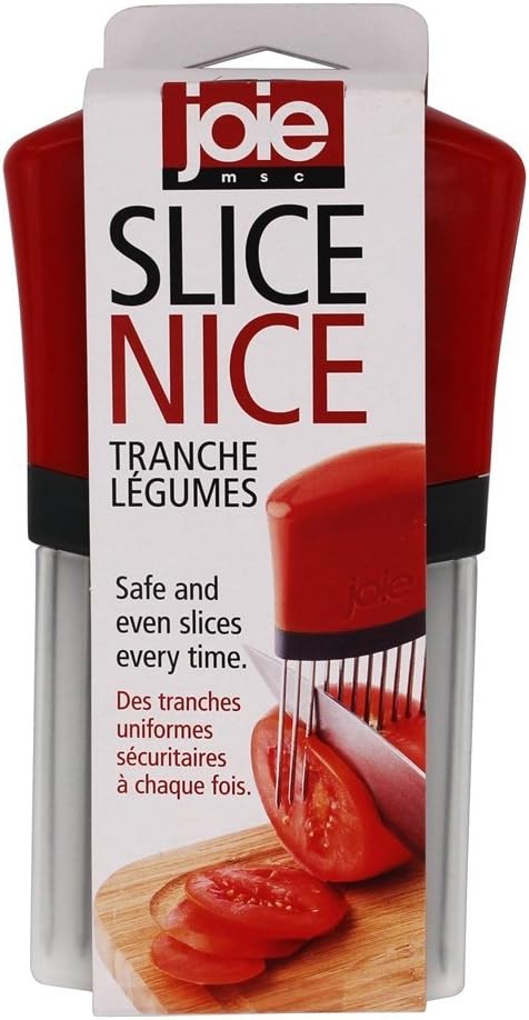 Joie Slice Nice, Onion and Tomato Slicer, Stainless Steel Blades, Colors May Vary, 1 Count