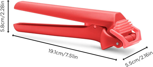 Garject Lite 2-In-1 Garlic Peeler, Garlic Press & Mincer with Garlic Peel Ejector, Nylon - Red | No-peel mincer with skin eject button, fits up to 2 cloves, dishwasher safe heavy-duty nylon, stainless steel crusher plate
