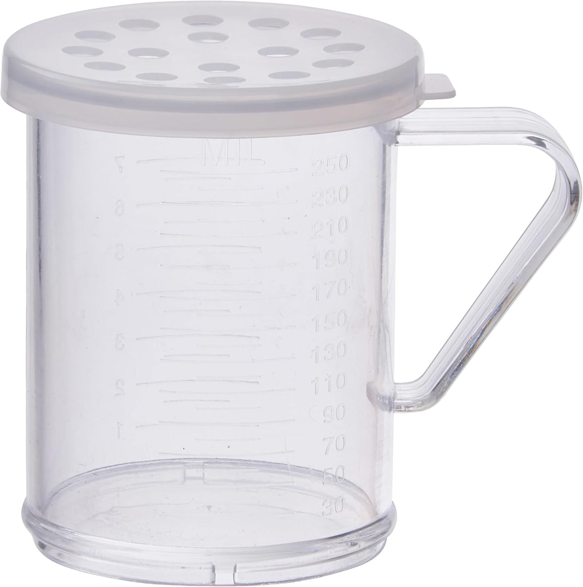 10 oz Clear Snap-on Lid Dredge