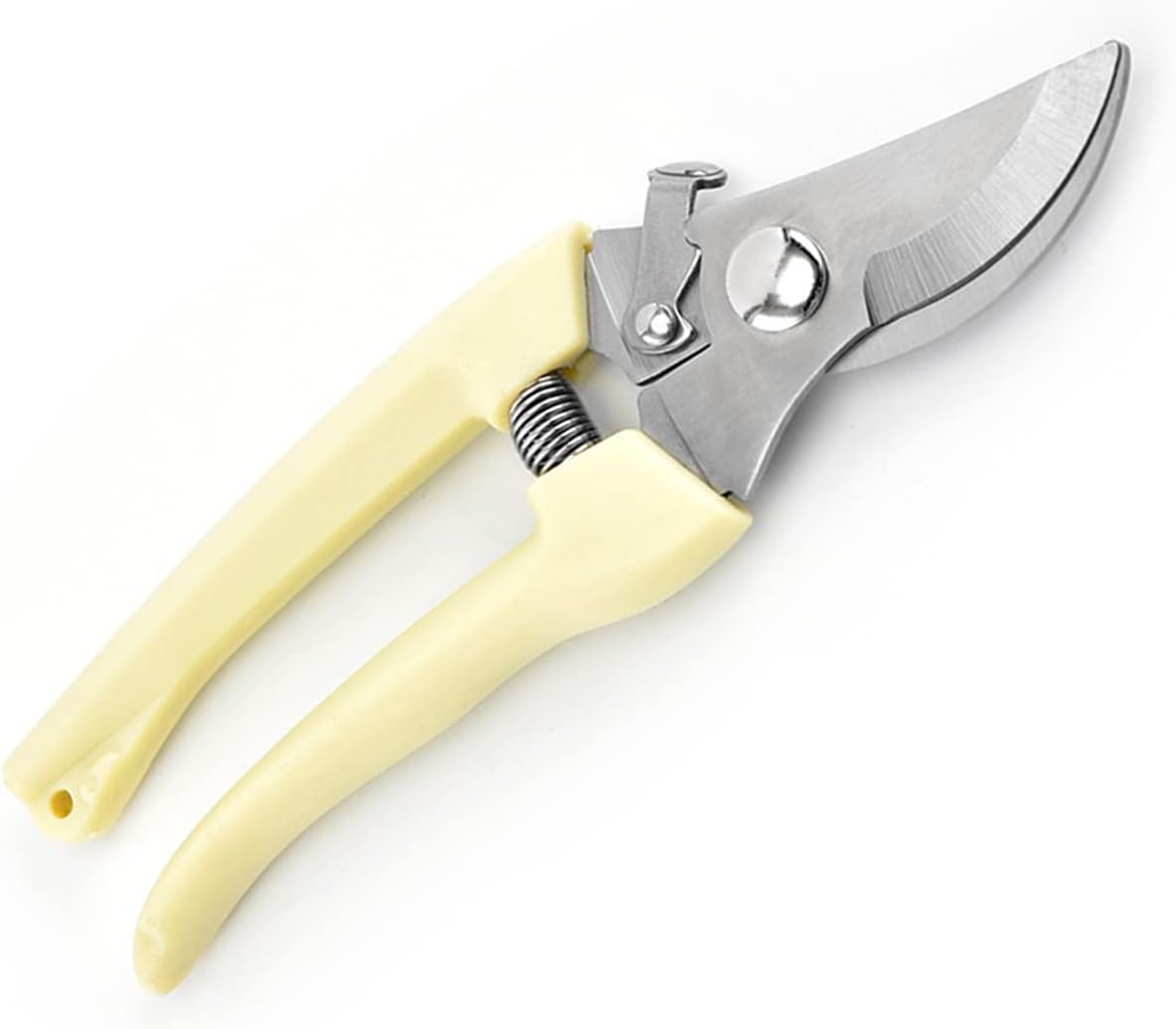 Curve Gardening Scissor with Sharp Stainless Steel Blade Garden Shears for Cutting Flowers Trimming Plants of Yard Florist Flower Rose Herb Hedge Bonsai and Fruits Picking (Black Handle)