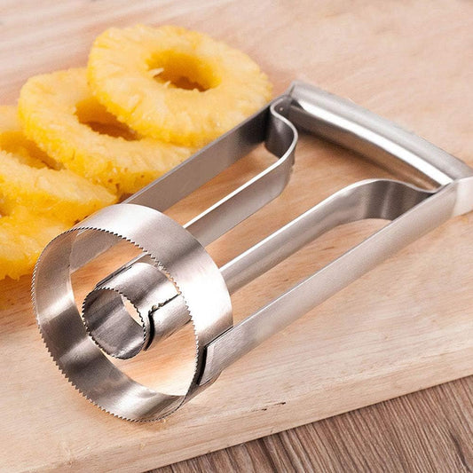 Pineapple Corer Slicer, Stainless Steel Fruit Pineapple Peeler Corer Slicer Cutter Fruit Slicerr Core Remover for for Home Kitchen