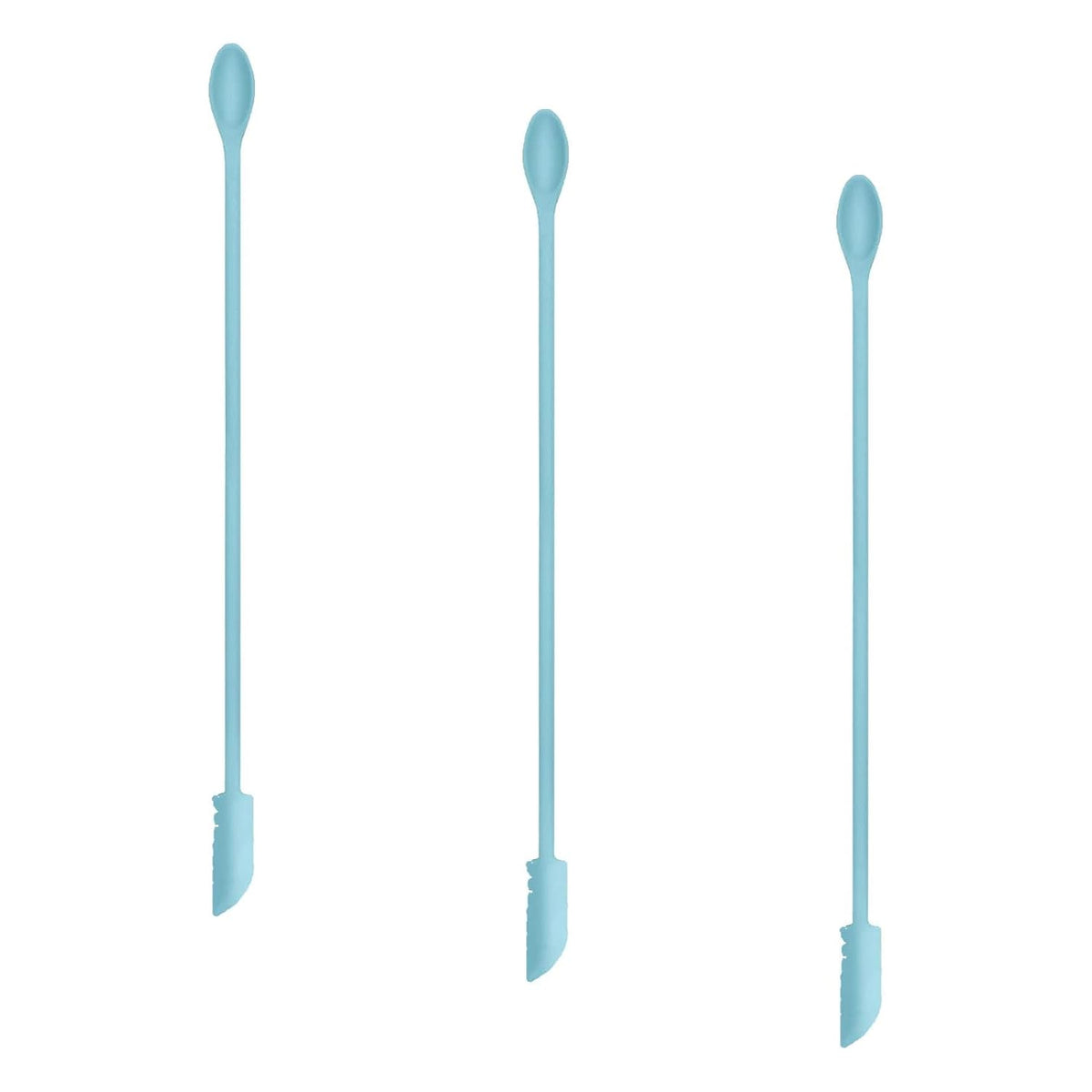 9 Pieces Mini Silicone Spatula-Makeup Spatula-Small Silicone Spatula-Thin Spatula Set for Skinny Openings- Tiny Scraper for Jar,Kitchen Bottles,Cosmetic