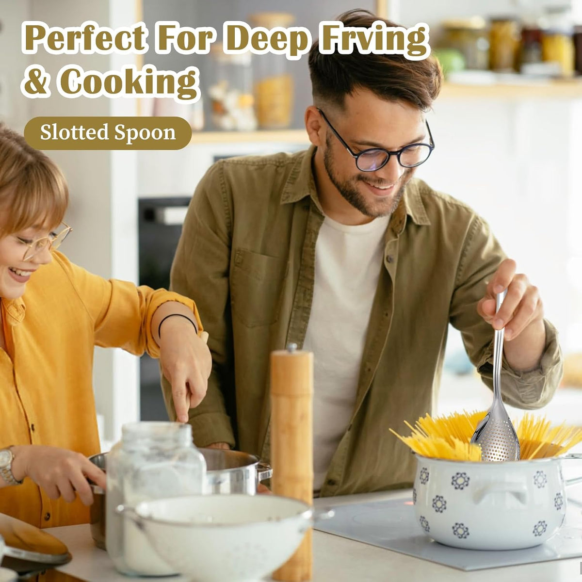 Skimmer Slotted Spoon Spider Strainer Ladle Spoon Colander