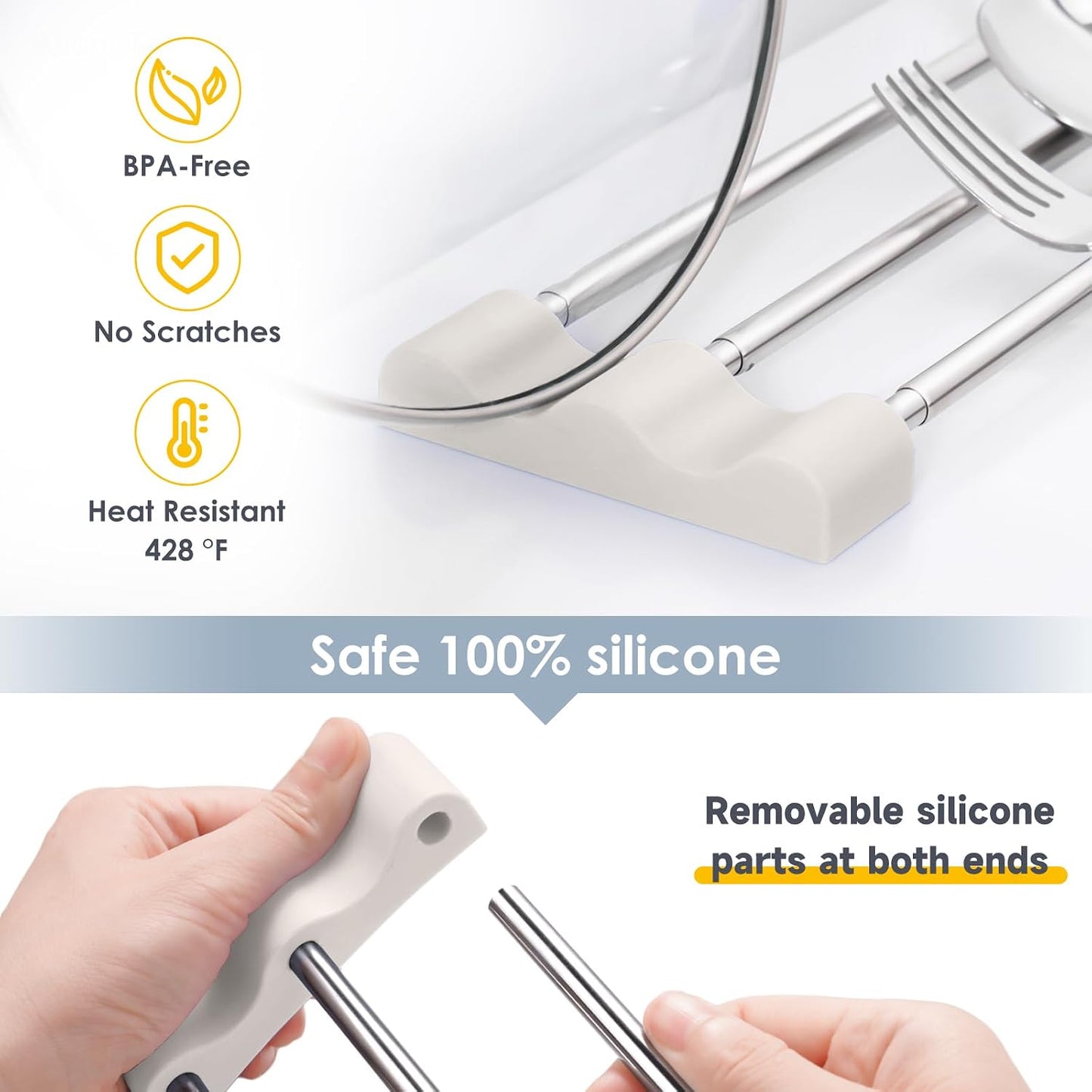Adjustable Over-The-Sink Kitchen Rack, BPA-Free, Gray | Holds 16.5 Lbs; For Dishcloths, Sponges, and Brushes - Heat-Resistant Stainless Steel with Slim, Expandable Design