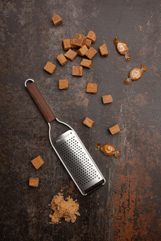 Master Series Wood Handle Stainless Steel Frame Coarse Blade Cheese Grater