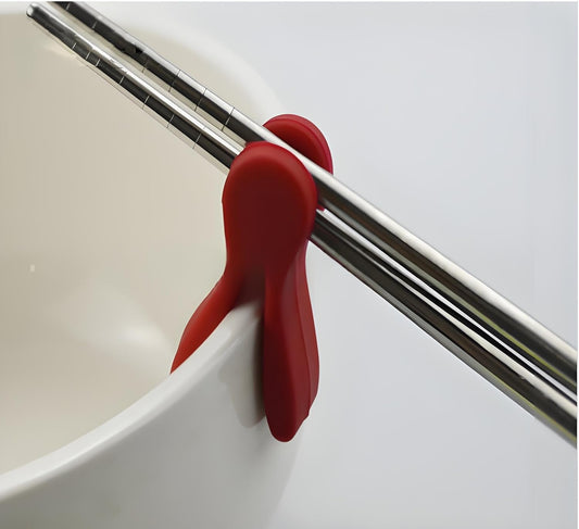 3Pcs Silicone Pot Clip Spoon Rest, Utensil Pot Clip Heat Resistant Kitchen Utensil Holder, Bracket Clips Chopstick Cutlery Rests,for Stove Top Rest Kitchen Spoon Holder
