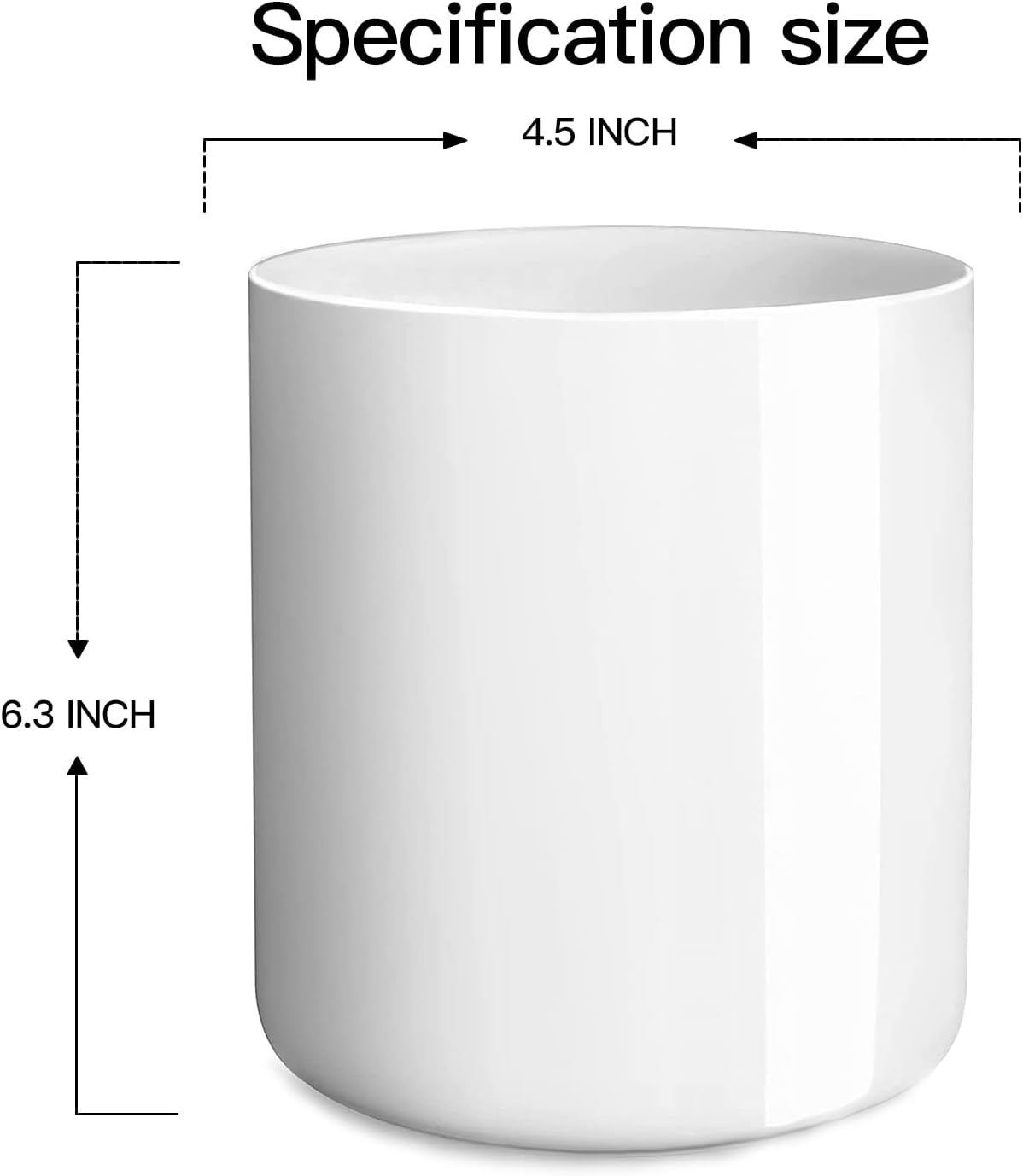 Black Kitchen Utensil Holder for Countertop Easy to Clean, Stable Matte Ceramic Cooking Utensil Crock for kitchen Counter, Spatula Holder for Farmhouse Décor 4.6×6.5 INCH