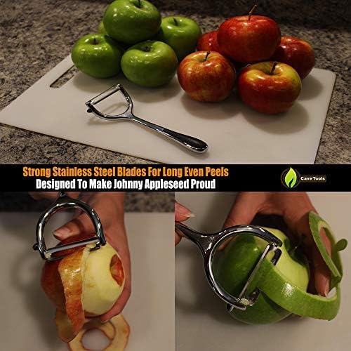 Vegetable Y Peeler Julienne Swivel Slicer With Potato Eye Remover for Peeling Fruits and Vegetables - Kitchen Gadgets