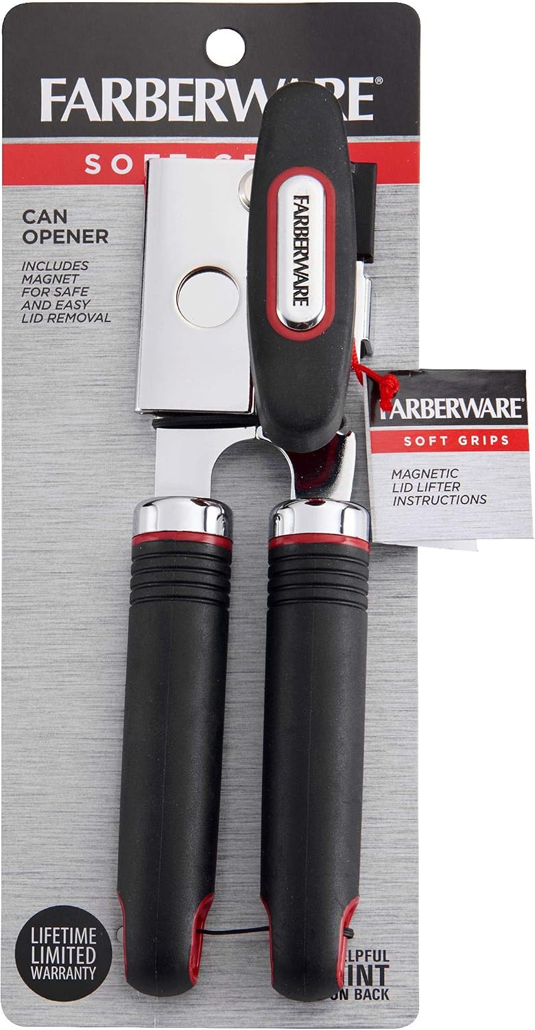 Soft Grips Can Bottle Opener, One Size, Red/Black