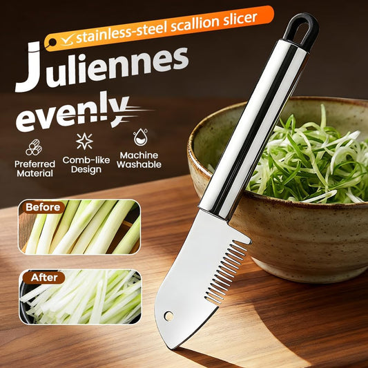 Stainless Steel Multi-Purpose Julienne Peeler, 2026 Upgraded Precision Julienne Blade, Vegetable Julienne Slicer Handheld, With Comfortable Handle and Hanging Hole for Fruit, Potatoes, Carrot (1)