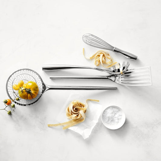 Solid 18/10 Stainless Steel Spider Strainer, 5 Inch Wire Mesh Wok Skimmer Spoon for Cooking and Stir-Frying