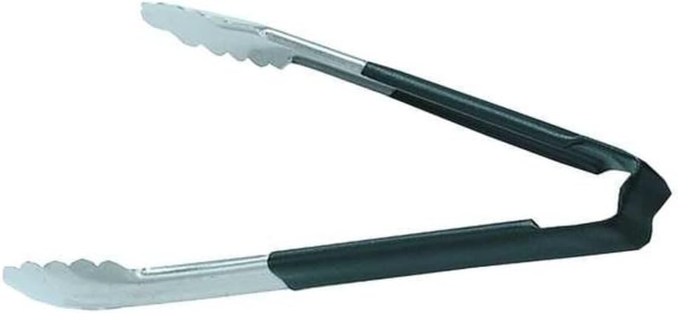 4781220 Jacobs's Price 12-Inch 1-Piece Tong, Stainless Steel, Black Handle