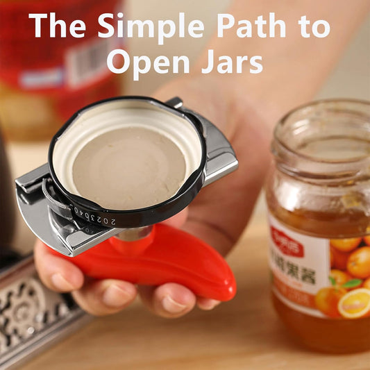 Jar Opener - Jar Openers TopRated for Seniors, Bottle Openers for Seniors, Mutil Lid Opener, Get Lids Off Easily (Black)