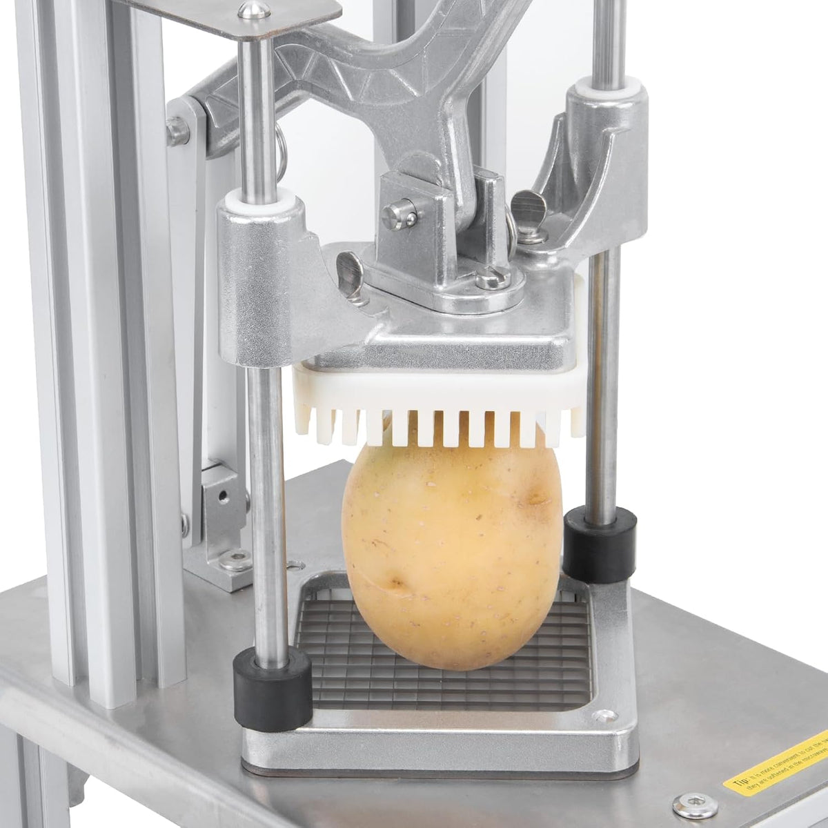 Commercial French Fries Cutter 1/4″ 3/8″ 6 Wedges 6 Wedges to Core Stainless Steel Blades Potato Slicer Fruit Chopper for Restaurant Home Kitchen Cutting, Sliver