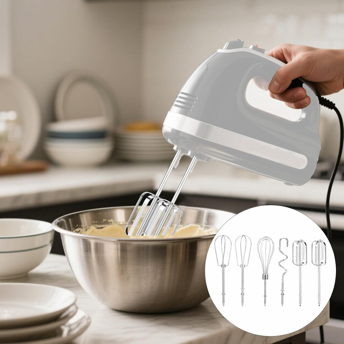 2pcs Hand Mixer Beaters Attachments Compatible with MX600B MX3200B MX1500W