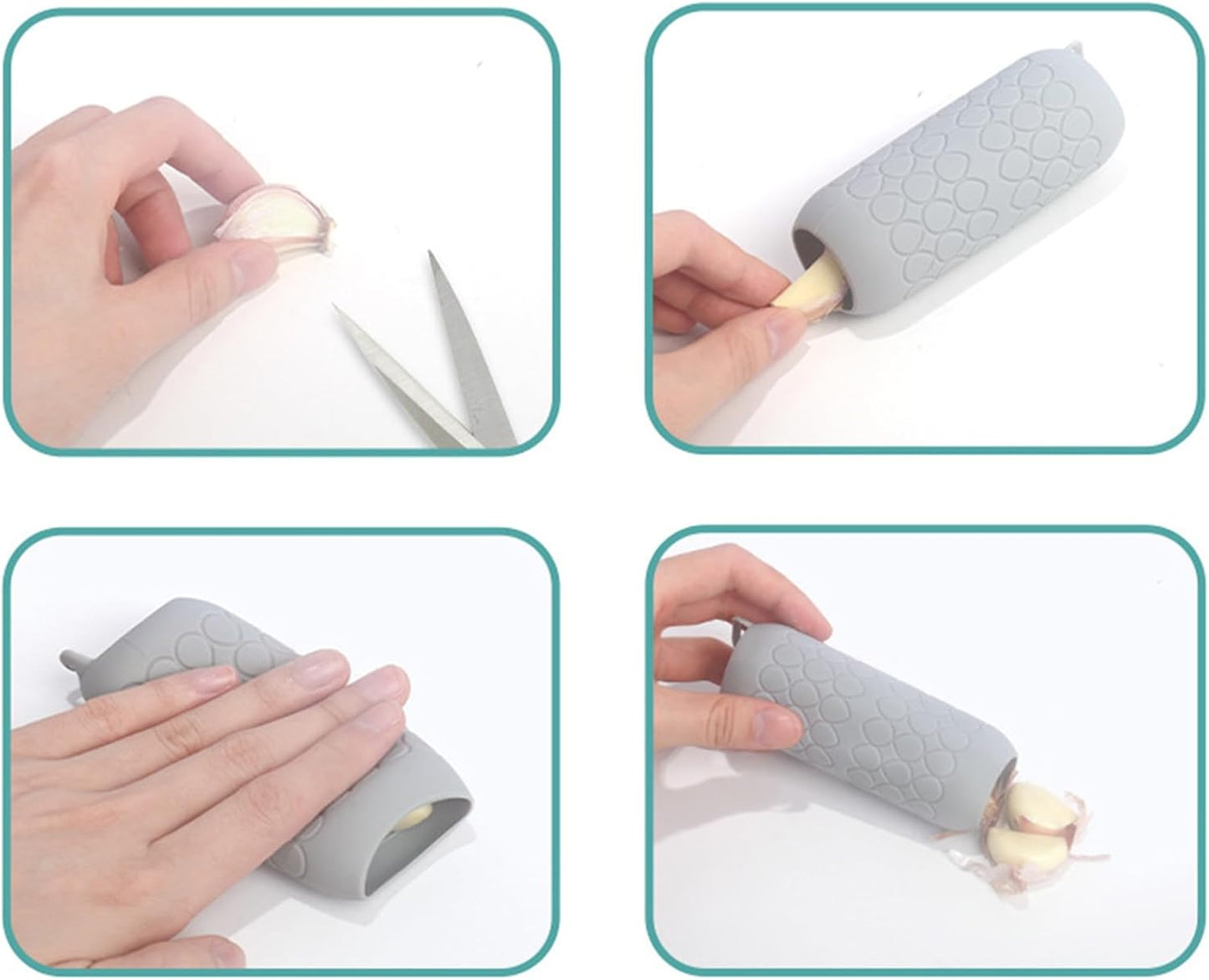 Garlic Peeler Skin Remover Kitchen Gadgets Quick To Peeled Cloves Tool | Easy Roller Tube for Faster Meal Prep, Serving Appetizers, Professional Chef