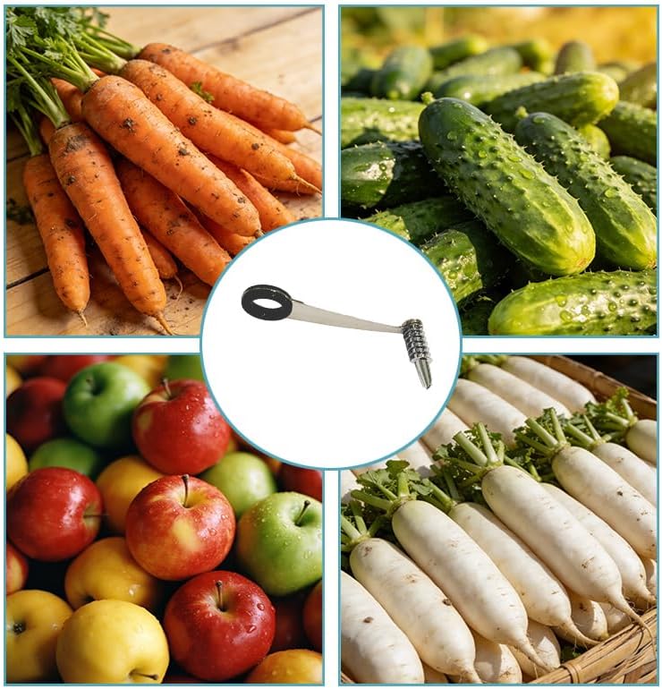 2 Pack Spiral Potato Cutter, Stainless Steel Vegetable Spiralizer Tool, Curly Fry Cutter for Carrots, Cucumbers Kitchen Accessories