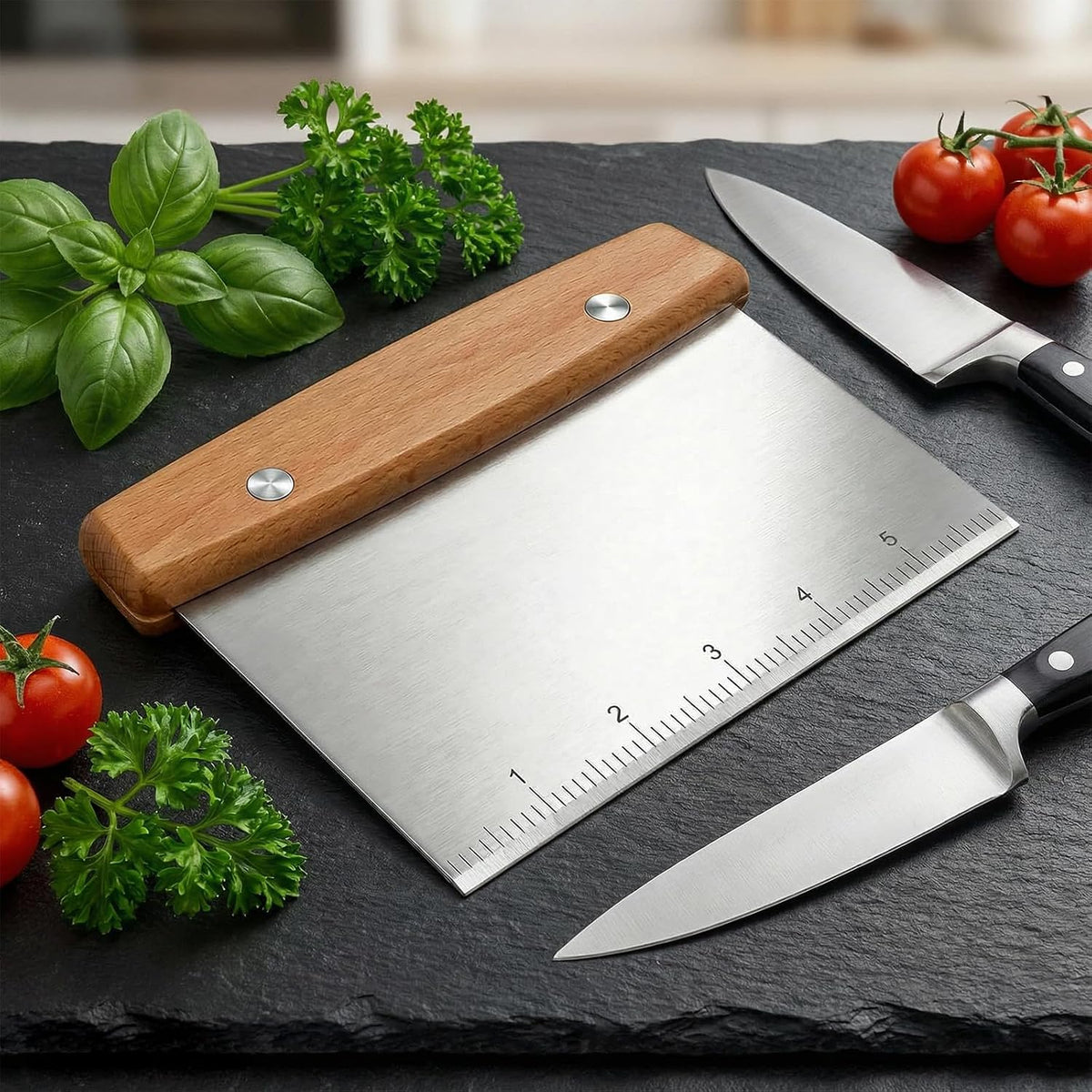 Dough Cutter, Kitchen Scraper, Food Scrapers, Bench Scraper Kitchen Tool
