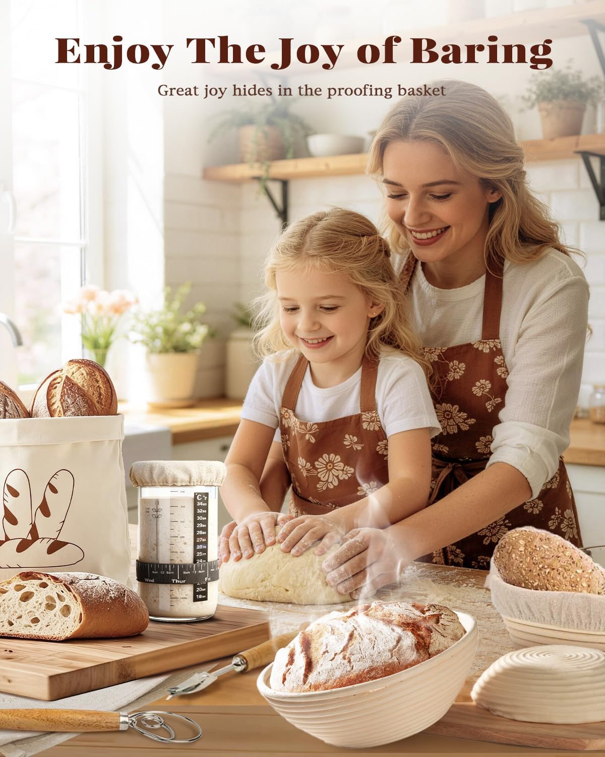 Complete Sourdough Starter Kit for Beginners | with Bag & Manual