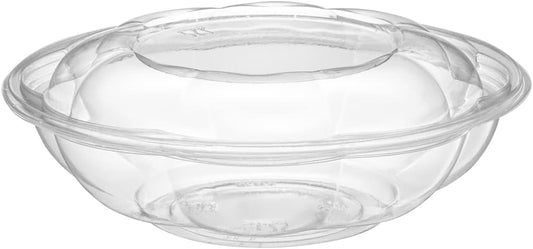 [18 oz. - 50 Count Clear Plastic Salad Bowls with Lids, Disposable Salad Containers - Perfect for Takeout, Salads, and Meal Prep (Formerly Comfy Package)