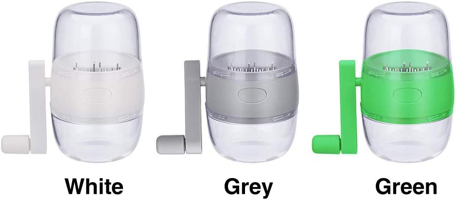 Manual Nut Grinder, Portable Nut Chopper Hand Crank for All Nuts Walnut Pecans, Food Chopper Garlic Cutter Hand Held Food Shredder Cutter Mincer Blender Kitchen Tool(White)