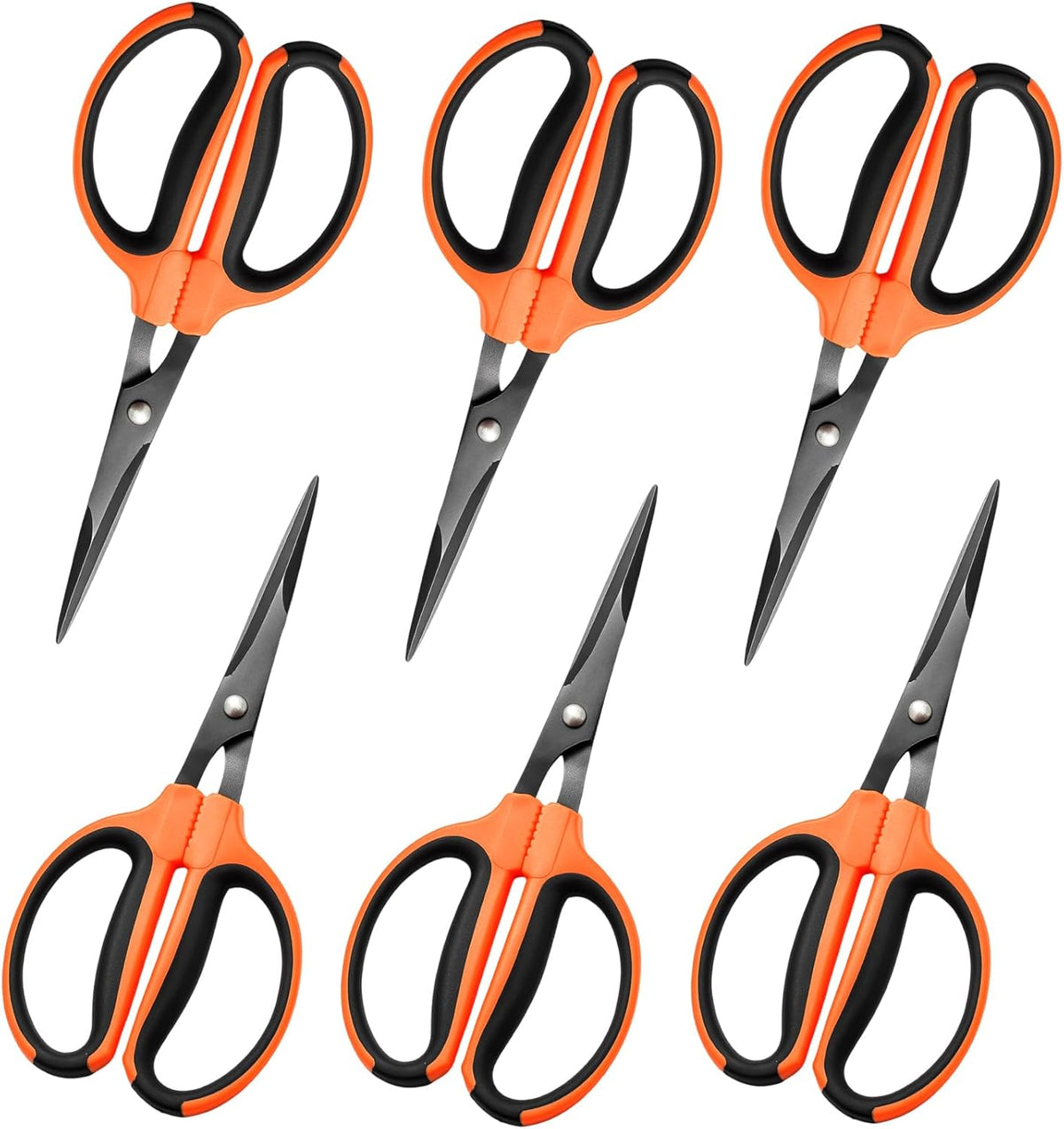 3 Packs Trimming Scissors Teflon Coated Non Stick Blades Pruning Shears Gardening Hand Pruning Snips with Straight Stainless Steel Precision Blade