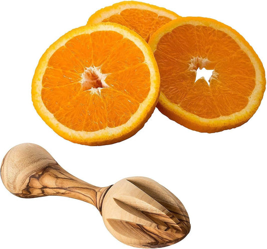 Handcrafted OLIVE WOOD Lemon SQUEEZER and Orange Juice REAMER – Artisan Citrus Juicer from Bethlehem, Eco-Friendly Kitchen Tool, Unique Hand Carved Design from the Holy Land