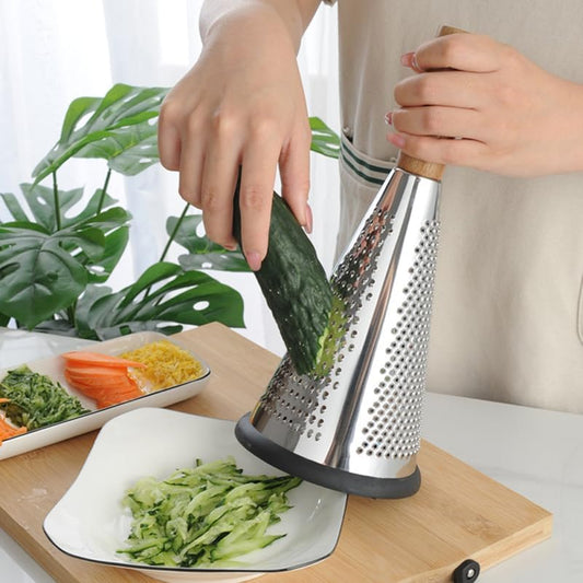 Manual Cheese Grater Stainless Steel Vegetable Grater with Ergonomic Handle Kitchen Gadget for Cheese Fruit and Melon Household Graters for Kitchen 11.81 X 5.11 X 5.11 in