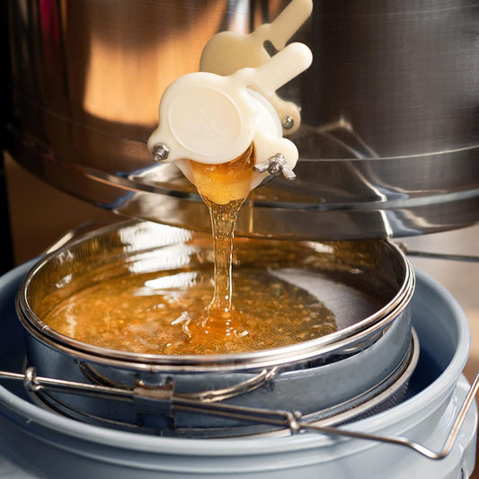 Double Sieve Stainless Steel Honey Strainer, BEE-V101H | Bee Keeping Equipment Filter