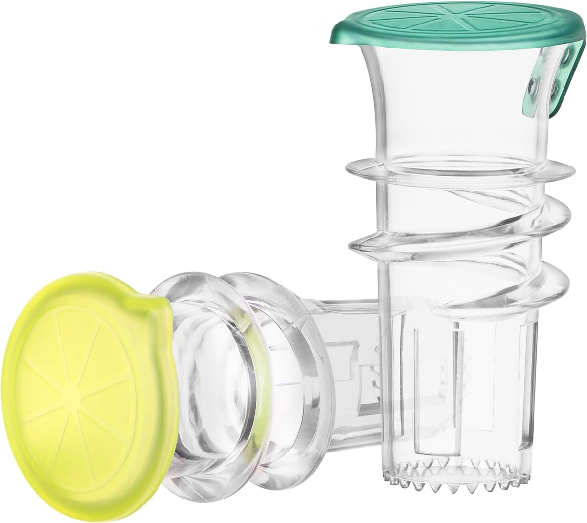 Manual Lemon Squeezer, 2PCS Plastic Lime Juicer Squeezer with Lid